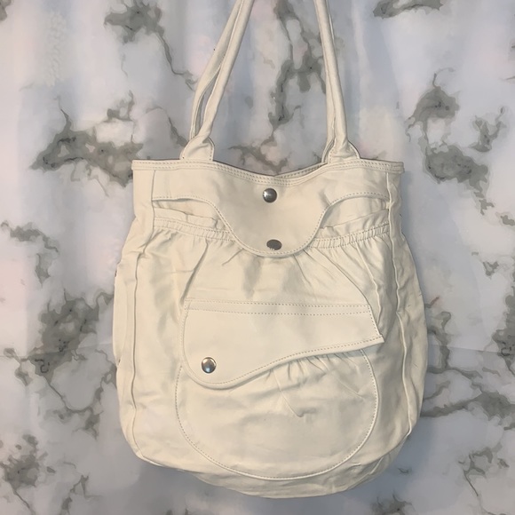 🎒 Cream Divided / H&M Vintage Shoulder Bag - Picture 3 of 12